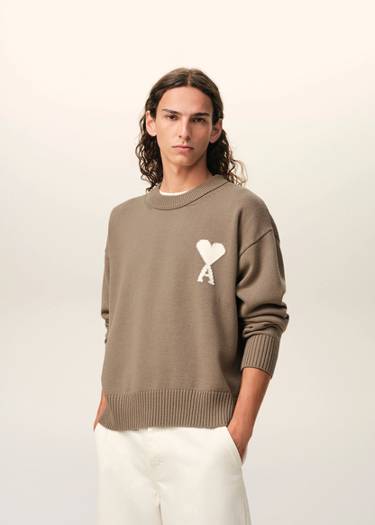 PULL BEIGE COL ROND AMl